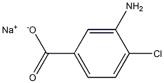 3-Amino-4-chlorobenzoic acid sodium salt 구조식 이미지