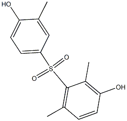 3,4'-Dihydroxy-2,3',6-trimethyl[sulfonylbisbenzene] 구조식 이미지