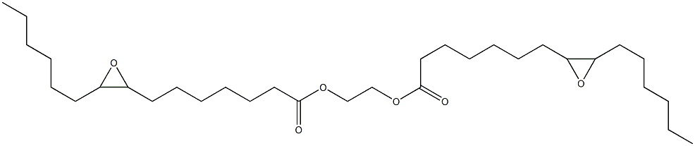 Bis(8,9-epoxypentadecanoic acid)1,2-ethanediyl ester Structure