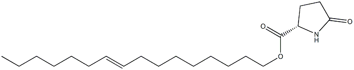 (S)-5-Oxopyrrolidine-2-carboxylic acid 9-hexadecenyl ester Structure