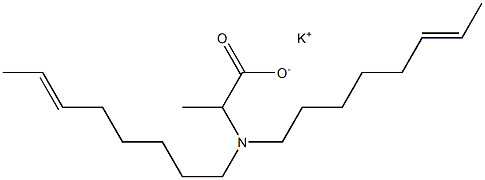 2-[Di(6-octenyl)amino]propanoic acid potassium salt 구조식 이미지