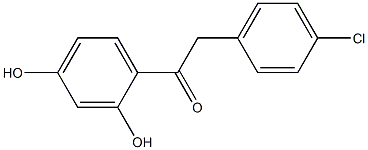 2,4-Dihydroxy-4'-chlorodeoxybenzoin 구조식 이미지