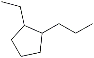 1-Ethyl-2-propylcyclopentane 구조식 이미지