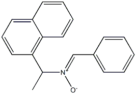 N-[1-(1-Naphtyl)ethyl]phenylmethanimine N-oxide Structure