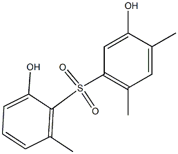 2',3-Dihydroxy-4,6,6'-trimethyl[sulfonylbisbenzene] 구조식 이미지