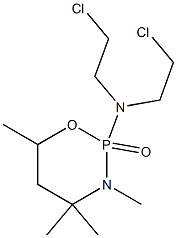 Tetrahydro-2-[bis(2-chloroethyl)amino]-3,4,4,6-tetramethyl-2H-1,3,2-oxazaphosphorine 2-oxide Structure