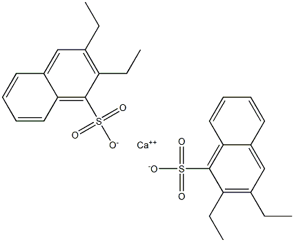 Bis(2,3-diethyl-1-naphthalenesulfonic acid)calcium salt Structure