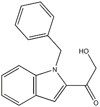 2-Hydroxy-1-(1-benzyl-1H-indol-2-yl)ethanone 구조식 이미지