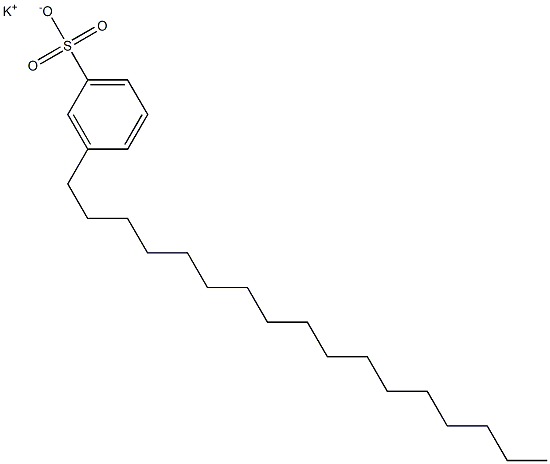 3-Heptadecylbenzenesulfonic acid potassium salt Structure