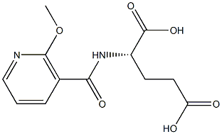 N-(2-Methoxynicotinoyl)-L-glutamic acid 구조식 이미지