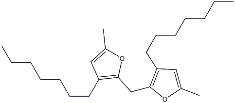 2,2'-Methylenebis(3-heptyl-5-methylfuran) 구조식 이미지