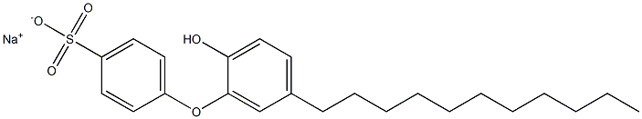 2'-Hydroxy-5'-undecyl[oxybisbenzene]-4-sulfonic acid sodium salt Structure