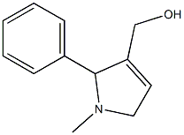 2,5-Dihydro-1-methyl-2-phenyl-1H-pyrrole-3-methanol 구조식 이미지