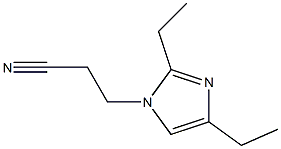 1-(2-Cyanoethyl)-2,4-diethyl-1H-imidazole 구조식 이미지