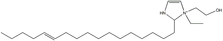 1-Ethyl-2-(12-heptadecenyl)-1-(2-hydroxyethyl)-4-imidazoline-1-ium 구조식 이미지