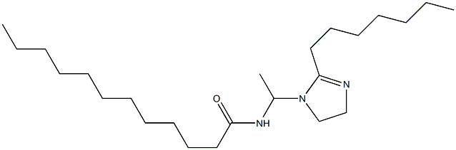 1-(1-Lauroylaminoethyl)-2-heptyl-2-imidazoline 구조식 이미지