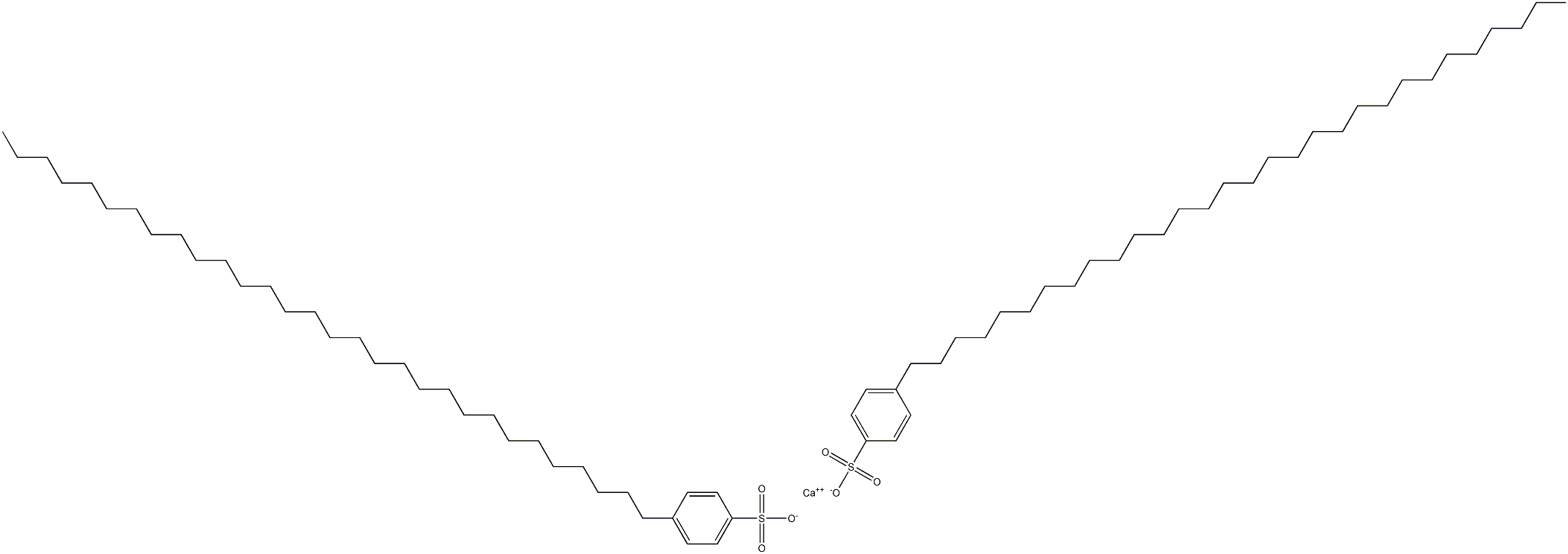 Bis(4-triacontylbenzenesulfonic acid)calcium salt Structure