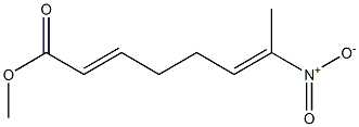 (2E,6E)-7-Nitro-2,6-octadienoic acid methyl ester 구조식 이미지
