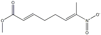 (2E,6E)-7-Nitro-2,6-octadienoic acid methyl ester Structure