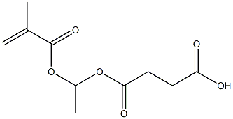 Succinic acid hydrogen 1-(methacryloyloxy)ethyl ester 구조식 이미지