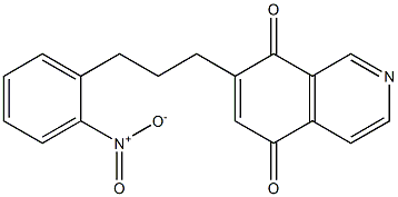 7-[3-(2-Nitrophenyl)propyl]isoquinoline-5,8-dione Structure