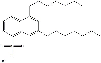 5,7-Diheptyl-1-naphthalenesulfonic acid potassium salt Structure