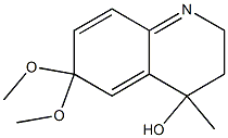 2,3,4,6-Tetrahydro-4-hydroxy-6,6-dimethoxy-4-methylquinoline 구조식 이미지