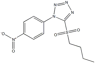 Butyl 1-(4-nitrophenyl)-1H-tetrazol-5-yl sulfone Structure