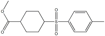 4-(4-Methylphenylsulfonyl)cyclohexanecarboxylic acid methyl ester 구조식 이미지