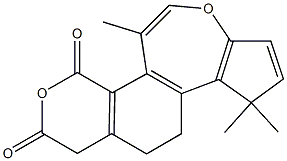 6,7,8,9-Tetrahydro-1,6,6-trimethyl-3,11-dioxanaphth[2,1-e]azulene-10,12-dione Structure