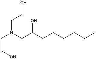 1-[Bis(2-hydroxyethyl)amino]-2-octanol 구조식 이미지
