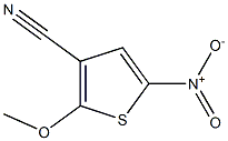 2-Methoxy-5-nitro-3-cyanothiophene 구조식 이미지