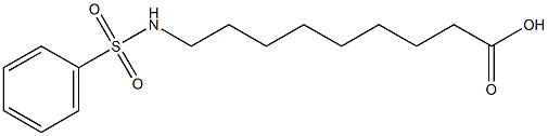 9-(Phenylsulfonylamino)nonanoic acid Structure