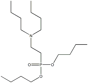2-(Dibutylamino)ethylphosphonic acid dibutyl ester Structure