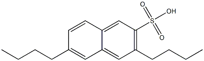 3,6-Dibutyl-2-naphthalenesulfonic acid Structure