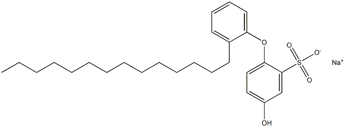 4-Hydroxy-2'-tetradecyl[oxybisbenzene]-2-sulfonic acid sodium salt Structure