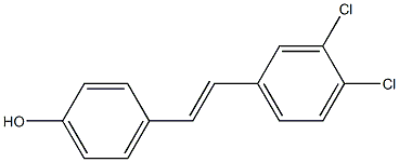 4-[(E)-2-(3,4-Dichlorophenyl)ethenyl]phenol 구조식 이미지