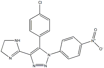 1-(4-Nitrophenyl)-4-[(4,5-dihydro-1H-imidazol)-2-yl]-5-(4-chlorophenyl)-1H-1,2,3-triazole Structure