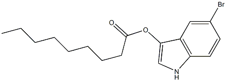 Nonanoic acid 5-bromo-1H-indol-3-yl ester 구조식 이미지