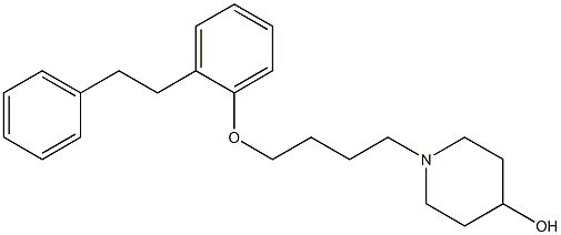 1-[4-[2-(2-Phenylethyl)phenoxy]butyl]piperidin-4-ol Structure