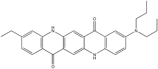 2-(Dipropylamino)-10-ethyl-5,12-dihydroquino[2,3-b]acridine-7,14-dione Structure