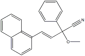 2-Methoxy-2-phenyl-4-(1-naphtyl)-3-butenenitrile 구조식 이미지