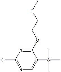 2-Chloro-4-(2-methoxyethoxy)-5-(trimethylsilyl)pyrimidine Structure
