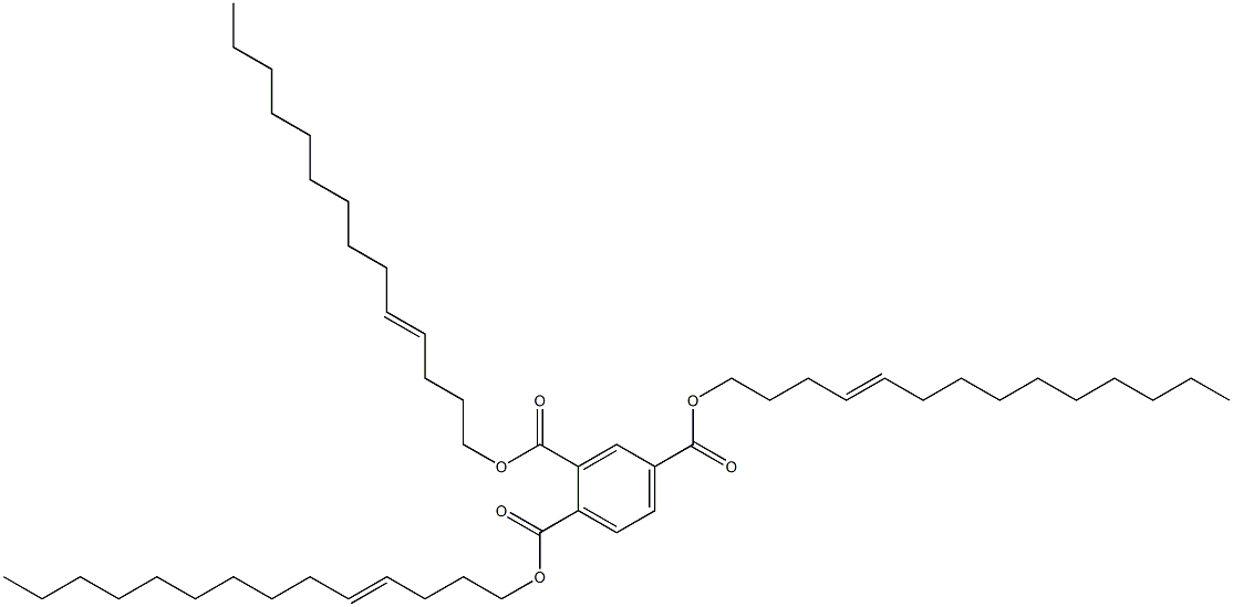 1,2,4-Benzenetricarboxylic acid tri(4-tetradecenyl) ester 구조식 이미지