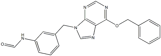 N-[3-[[6-(Benzyloxy)-9H-purin-9-yl]methyl]phenyl]formamide Structure