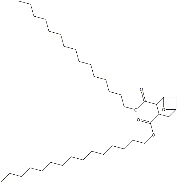 7-Oxabicyclo[3.1.1]heptane-2,3-dicarboxylic acid dipentadecyl ester Structure