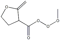 Tetrahydro-2-methylene-3-hydroperoxyfuran-3-carboxylic acid methyl ester 구조식 이미지