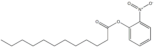 Lauric acid 2-nitrophenyl ester 구조식 이미지