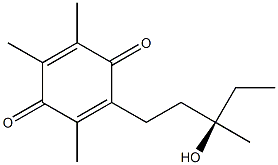(+)-2-[(R)-3-Hydroxy-3-methylpentyl]-3,5,6-trimethyl-1,4-benzoquinone Structure
