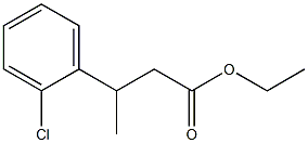 3-(o-Chlorophenyl)butyric acid ethyl ester 구조식 이미지